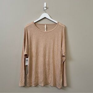 Babaton Long Sleeve Tee in Beige
